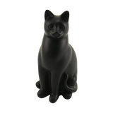 Black Cozy Cat Medium Pet Cremation Urn