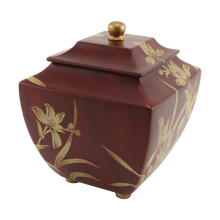 Orchid Burgundy Adult Cremation Urn