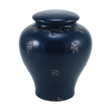 Classic Vase-Style Navy Ceramic Adult Cremation Urn