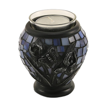 Iris Stained Glass Mosaic Tealight