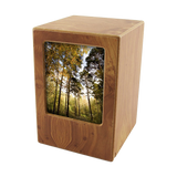 Natural Finish Photo Frame Extra Large Pet Cremation Urn