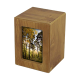Natural Finish Photo Frame Small Pet Cremation Urn