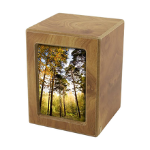 Natural Finish Photo Frame Medium Pet Cremation Urn