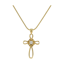Infinity Cross Bronze Pendant Cremation Jewelry