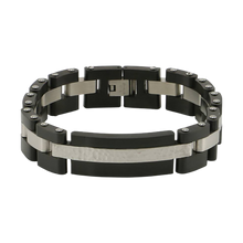 Onyx Cable Link Stainless Steel Cremation Charm