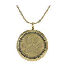 Bronze Paw Hinged Pendant with Two Inserts