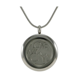 Stainless Steel Pewter Love My Dog Cremation Pendant