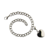 Stainless Steel Heart Cremation Bracelet