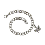 Stainless Steel Butterfly Cremation Bracelet